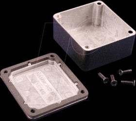 1550WQBK aluminum casing, 1550 W, 60 x 55 x 30 mm, black