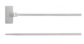 OPASKA KABLA 2,5X100 Z TABLICZKA BIALA