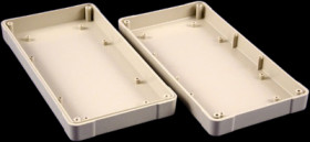 ABS enclosure, (L x W x H) 205 x 105 x 40 mm, light gray (RAL 7035), IP54, RL6065