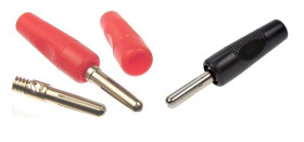 PARA WTYK BANANOWY CZERWONY + CZARNY