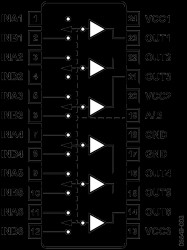 6-Channel, Muxed Input Line Inversion LCD Gamma Buffer