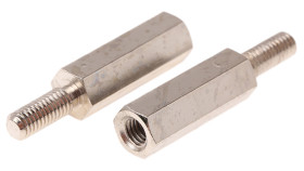 Kołek dystansowy gwint M3 x M3 długość 15mm Mosiądz Męski/żeński Sześciokątny Essentra