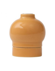 CERAMICZNA OPRAWKA ŻARÓWKI E27 XD06W ŻÓŁTA