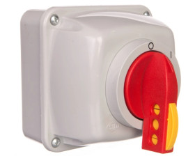 Łącznik krzywkowy 0-I 3P 25A w obudowie na kłódkę IP44 Łuk 25-13/5 922508