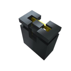 Bocznik, Żeński, Prosty, Żółty, typ: Zworki i zworki, 2-pinowe raster: 2.54