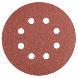 Krążki ścierne 125 mm, K120, 5 szt., z 8 otworami /5kpl./