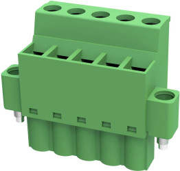 Degson Obudowa złącza pin męskiego na kabel Ilość pinów 9 Wymiary siatki: 7.62 mm 2EDGKCM-7.62-09P-14-00A(H) 1 szt.