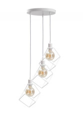 Lampa wisząca loftowa 3x E27 RUBEN WHITE