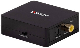 konwerter Toslink/optyczne, S/PDIF LINDY 70457, [1x optyczne/TOSLINK - 1x S/PDIF]
