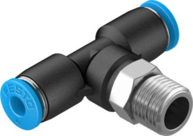 Złączka pneumatyczna Wciskane 4 mm Wciskane 4 mm Festo Adapter gwintowany teowy R 1/8 męskie