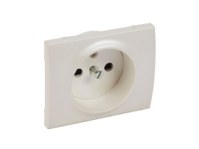 SISTENA LIFE Plakietka Pearl gniazda pojedyncze 2p+z z przesłonami styków 771528 LEGRAND