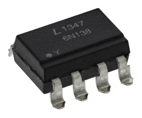 Transoptor 6N138S-L z tranzystorem 1-kanałowy DC 2000% SMD 8 Lite-On
