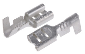 Konektor płaski Żeński 4.8 x 0.8mm 0,3 → 1,25 mm², 22 → 16 AWG długość 15.5mm Izolacja: Nieizolowane Cyna
