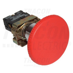 Przycisk awar. grzybkowy, czerwony NYGBR42P