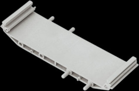 Intermediate part, PA, (L x W x H) 118 x 35 x 17.5 mm, light gray, B6724441