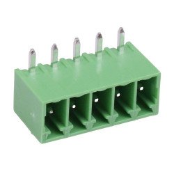 5-Way 3.5mm Horizontal PCB Header Closed Ends 8A 300V