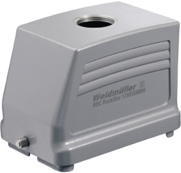 Grommet housing, size B48, die-cast aluminum, M32, straight, longitudinal bow locking, IP65, 1788350000