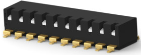 DIP switche, On-Off, 10 pole, straight, 0.025 A/24 VDC, 2-2319764-0