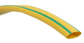 Osłona termokurczliwa średnica przed 6 mm Zielony, Żółty średnica po skurczeniu 2 mm RS PRO 3:1 dł. 7m RS PRO