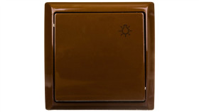 Bis Przycisk /Światło/ Brązowy Łn-5B/24