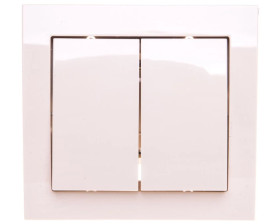 KIER Łącznik schodowy podwójny beżowy ŁP-10W/01