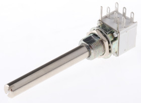 Potencjometr 10kΩ typ Obrotowy Vishay średnica wału 6 mm 0.5W długość wału 50mm Montaż panelowy