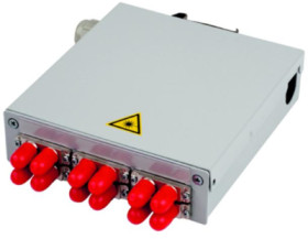 STX mounting rail distributor, 6 x ST Duplex, (W x H x D) 35 x 125 x 140 mm, gray, 100022798