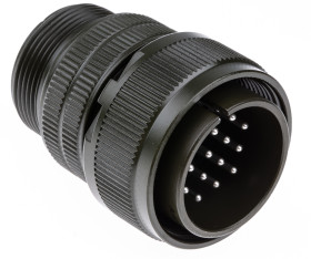 Złącze 19-pinowe Amphenol Industrial Męski Montaż na kablu MIL-DTL-5015 rozmiar 22