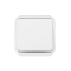 NOWE PLEXO 55 Przycisk jednobiegunowy z podświetleniem mechanizm 10A - 250V AC biały 069632L