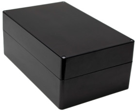 Polyester enclosure, (L x W x H) 400 x 250 x 161 mm, black (RAL 9005), IP66, 1590ZGRP244BK