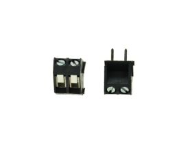 Łączówka; AK300/02-5.0-G; AK300; 2 tory; R=5,00mm; 12,5mm; 15A; 300V; przewlekany (THT); kątowe 45°; otwór kwadratowy; śruba pro