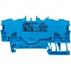 WAGO TOPJOBS 2001-1404 Złączka przelotowa 4-przewod 1,5mm2 niebieska