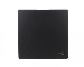 Simon Basic Klawisz pojedynczy z piktogramem klucza czarny BMKWK1/49