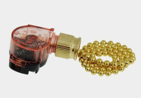 Przełącznik łańcuszkowy złoty 3A 250VAC