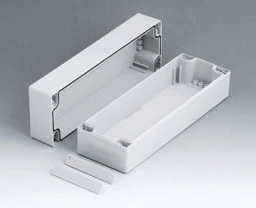 ABS enclosure, (L x W x H) 240 x 80 x 80 mm, light gray (RAL 7035), IP66, C2108241