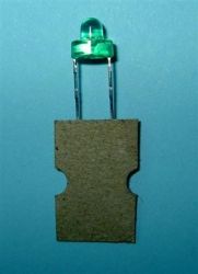 LED 3mm GREEN I KOŁNIERZ (100SZT)