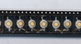 EMITER 1W BIAŁA CIEPŁA 75lm 350mA 3,0-3,8V kąt świecenia 110-140st DIODA LED (LEDEM10-WW075)