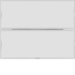 KNX e/s K.x Przycisk 2-kr z polem opis., diod. LED RGB i czuj. temp., biały 80162770