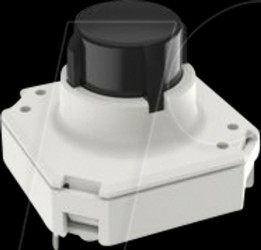 3.14.100.801/0000 RF 15 R short-stroke key, gold, high, non-illuminated