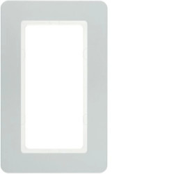 Q.7 Ramka 1-krotna z dużym wycięciem, alu aksamit, lakierowany 13096184