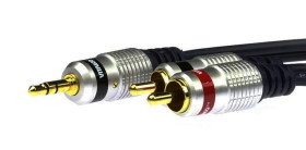 VITALCO JKD10 Kabel Audio AUX mini Jack 3,5mm Stereo (wtyk) / 2x RCA Cinch (wtyk) 3m