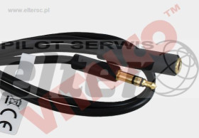 Kabel Jack AUX 3,5mm wt/gn 5,0m przedłużacz SLIM