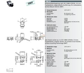 3.5 GNIAZDO STEREO DO DRUKU SMD 1503 03 R