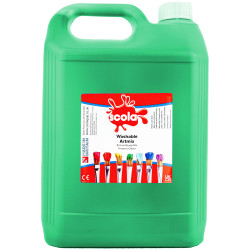 SCOLA DAMW5L/36 WASHABLE READYMIX 5LT BRILL GREEN