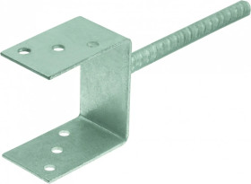 Wspornik słupa do zabetonowania kształt U 81x60x5 mm D-TC-816 /1szt./