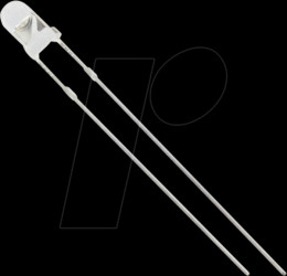 3004R1C-DSA-B LED, 3mm, wired, red, 1000 mcd, 40°