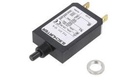 T13-211-12 Wyłącznik Nadprądowy Iznam: 12A Uznam: 240Vac 28Vdc Spst Bieguny: 1