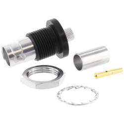 Teleg&#xE4;rtner 100023533 BNC Connector Socket built-in 75 &#x3A9; 1pc