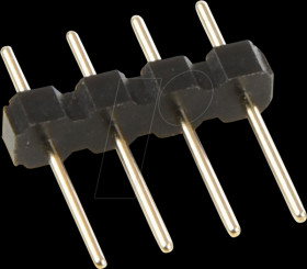 952-12-004-1-00 Pin header RM 2.54mm, straight, 1-row, 4-pin