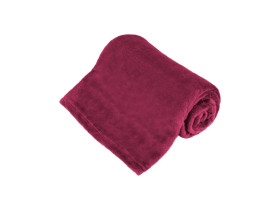 Koc polarowy 150x200 cm TEESA - amarantowy